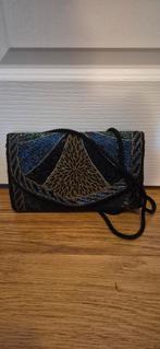 Glitter Clutch Avondtasje 15x25 cm, Ophalen of Verzenden, Zo goed als nieuw, Zwart, Avondtasje