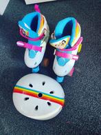 Kinderrolschaatsen +Helm+kniebeschemers, Ophalen, Gebruikt, Kinderen