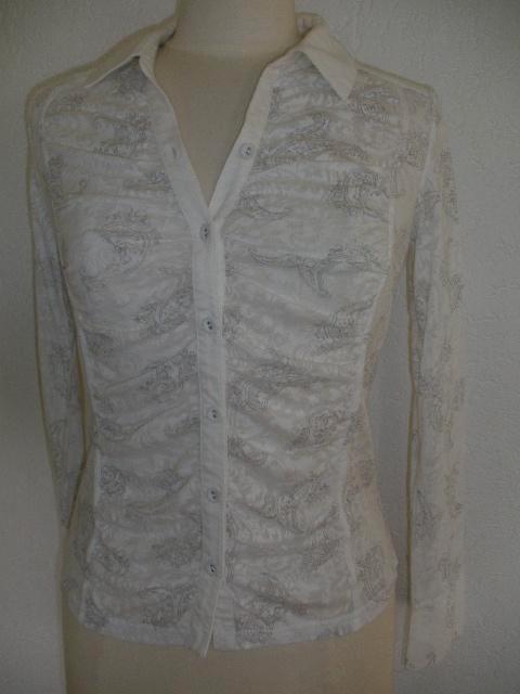 ONE TOUCH bloes wit maat 38, Kleding | Dames, Blouses en Tunieken, Zo goed als nieuw, Maat 38/40 (M), Wit, Ophalen of Verzenden