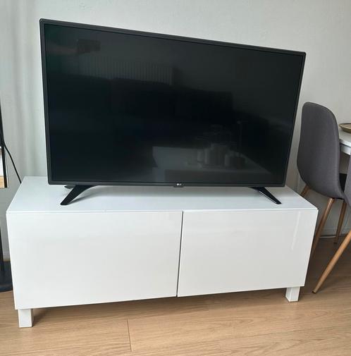 IKEA Besta tv meubel wit, Huis en Inrichting, Kasten | Televisiemeubels, Gebruikt, Minder dan 100 cm, 100 tot 150 cm, 25 tot 50 cm