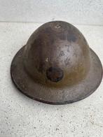 Wo1 helm met insigne !, Verzamelen, Ophalen of Verzenden, Landmacht, Duitsland, Helm of Baret