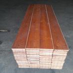 Massief Lariks vloer 30m2 vloerdelen 17,5cm breed, 2cm dik, Ophalen, Gebruikt, Vloerdelen of -planken, 10 m² of meer