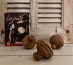 Set (3 st.) antieke Franse houten tollen (begin 1900), Ophalen of Verzenden