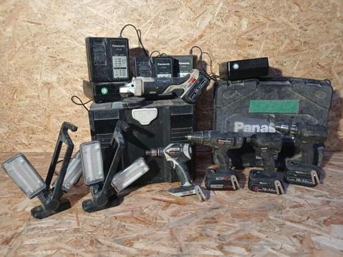 Panasonic 14,4/18v accu machine set boormachine schroefmachi, Doe-het-zelf en Verbouw, Gereedschap | Boormachines, Gebruikt, Boormachine