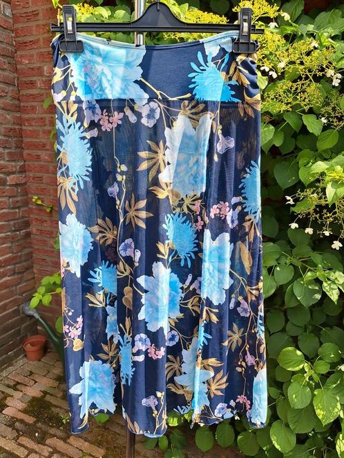 Pareo maxi rok, Kleding | Dames, Rokken, Zo goed als nieuw, Maat 38/40 (M), Blauw, Onder de knie, Ophalen of Verzenden