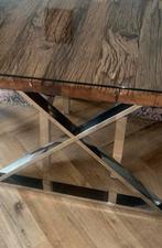 Eettafel Eric Kuster stijl - Landelijk & Chique, Ophalen, Glas, 50 tot 100 cm, Zo goed als nieuw