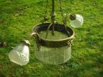 Mooie antieke  bronzen hanglamp, Jugendstil, Antiek en Kunst, Antiek | Lampen, Ophalen