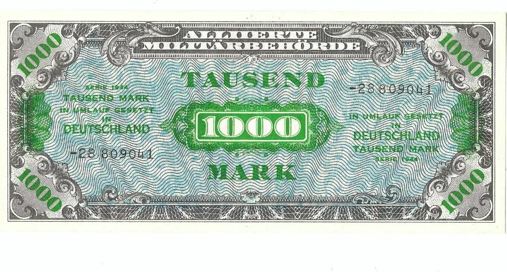 Duitsland 1000 Mark FDC-, Ophalen of Verzenden, Duitsland, Los biljet