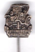 Auto Museum Driebergen zilverkleurig speldje ( A_020 ), Verzamelen, Speldjes, Pins en Buttons, Verzenden, Nieuw, Transport, Speldje of Pin