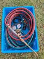 Snijbrander met 10m slang en drukmeters, Doe-het-zelf en Verbouw, Gereedschap | Lasapparaten, Ophalen, Gebruikt, Minder dan 150 ampère