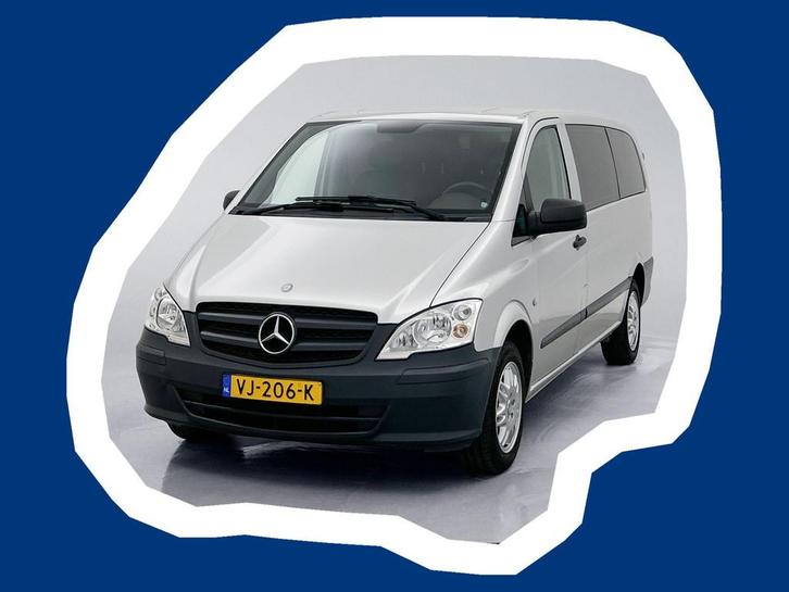 Mercedes-Benz Vito 113 CDI DC Lang Dubbele Cabine Trekhaak B, Auto's, Bestelauto's, Bedrijf, Te koop, ABS, Achteruitrijcamera