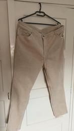 Monki corduroy broek maat 48 hoge taille enkel model, Nieuw, Beige, Lang, Ophalen of Verzenden