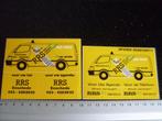 6x sticker RRS riool reinigings service afvoer verstopt?, Verzenden, Zo goed als nieuw, Bedrijf of Vereniging