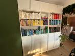Witte Billy Boekenkast met Oxberg deuren, Huis en Inrichting, Ophalen, Overige materialen, 100 tot 150 cm, 200 cm of meer