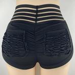 Zwart high waist fitness broekje dames, Maat 38/40 (M), Verzenden, Zwart, Nieuw