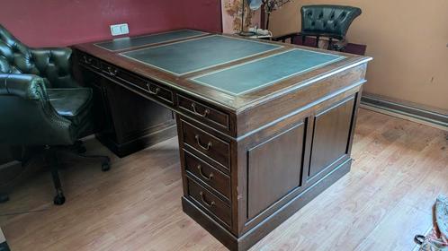 klassiek dubbel notaris bureau mahoniehout, Huis en Inrichting, Bureaus, Gebruikt, Ophalen