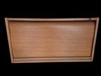 Vintage Zweedse archiefkast met roldeur hout, Ophalen, 25 tot 50 cm, 50 tot 100 cm, Minder dan 100 cm