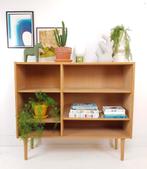Vintage eiken fineer deense boekenkast | kast, Ophalen of Verzenden, Huis en Inrichting