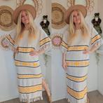 Vintage 70s Mexicaanse katoenen jurk hippie romy Boomsma, Maat 38/40 (M), Ophalen of Verzenden, Zo goed als nieuw, Handgemaakt