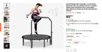 Trampoline-Rebounder 121 cm, Ophalen of Verzenden, Zo goed als nieuw, Metaal, Hometrainer