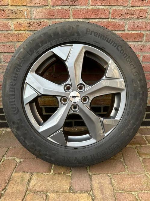 Vier originele 18” Ford Mustang Mach-e velgen incl. banden, Auto-onderdelen, Banden en Velgen, Banden en Velgen, Zomerbanden, 18 inch