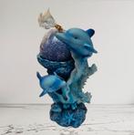 Dolfijnenbeeld met decoratieve bol, Ophalen of Verzenden