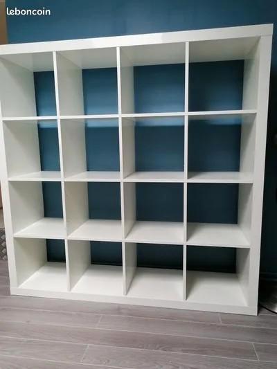 Ikea kallax 16 vakkenkast wit, Huis en Inrichting, Kasten | Kledingkasten, Gebruikt, 100 tot 150 cm, 25 tot 50 cm, Ophalen