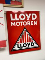 LLOYD Motoren emaille reclamebord, Reclamebord, Gebruikt, ., Ophalen of Verzenden