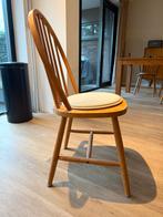 8 x vintage stoel hout, Huis en Inrichting, Stoelen, Ophalen, Bruin, Zo goed als nieuw, Eén