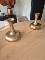 2 Gouden Sieraden Vazen - Zo Goed Als Nieuw, Ophalen, Overige kleuren, Minder dan 50 cm, Glas