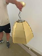 Mooie goude QAZQA niro design hanglamp, Ophalen, Zo goed als nieuw, Stoer, 50 tot 75 cm