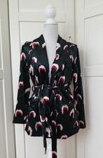 Maraislise groen fluwelen colbert blazer jasje, maat S/M, Maat 38/40 (M), Ophalen of Verzenden, Jasje, Gedragen