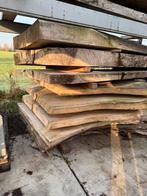 Restpartij boomstambladen populier, Doe-het-zelf en Verbouw, Hout en Planken, Ophalen, Zo goed als nieuw, Plank, 50 mm of meer