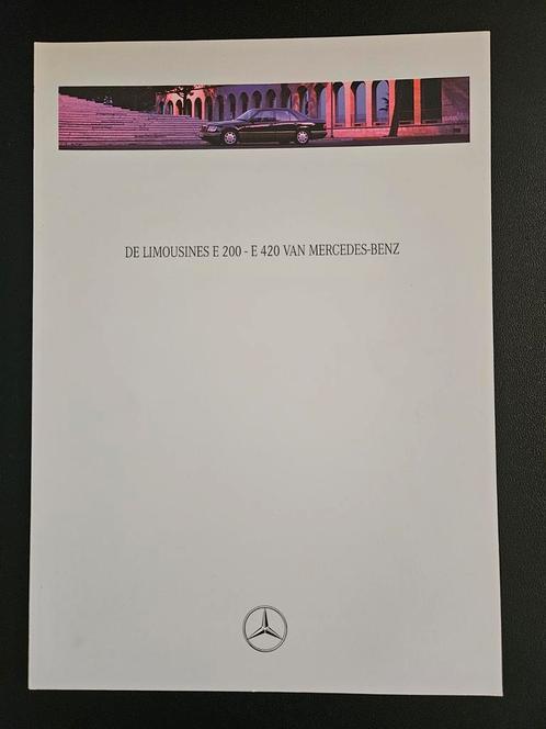 Brochure Mercedes-Benz Limousines E 200 - E 420 1993, Boeken, Auto's | Folders en Tijdschriften, Zo goed als nieuw, Mercedes, Ophalen of Verzenden