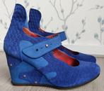 JAN JANSEN Blauwe Sleehak Schoentjes maat 37 ½, Kleding | Dames, Schoenen, Blauw, Jan Jansen, Ophalen of Verzenden, Zo goed als nieuw