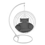 Zgan Hangstoel cocoon XL, Huis en Inrichting, Stoelen, Ophalen, Wit, Zo goed als nieuw, Metaal