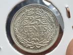25 cent 1944 E P zilver nr.2 (08), Postzegels en Munten, Munten | Nederland, Ophalen of Verzenden, Koningin Wilhelmina, 25 cent