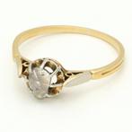 18 karaat gouden ring met diamant, Sieraden, Tassen en Uiterlijk, Ringen, Goud, Goud, Gebruikt, Ophalen of Verzenden