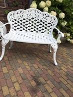 Zware gietijzeren tuin bank, Tuin en Terras, Ophalen, Gebruikt, Metaal