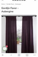 Gordijnen Radero - paars aubergine, Ophalen, Overige kleuren, 200 cm of meer, Nieuw