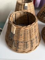 4 Rieten Lampenkappen Rivièra Maison, Gebruikt, Bruin, Ophalen of Verzenden, Overige vormen