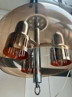 Vintage Space Age hanglamp met Rolly, jaren ‘70, Huis en Inrichting, Lampen | Hanglampen, Ophalen, Gebruikt, Vintage, 75 cm of meer