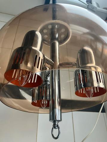 Vintage Space Age hanglamp met Rolly, jaren ‘70 beschikbaar voor biedingen