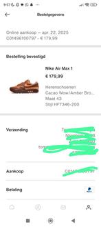 Nike Air Max 1 king's day us 9,5/ eu 43, Kleding | Heren, Schoenen, Bruin, Nike, Nieuw, Ophalen of Verzenden