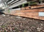 Balken 12x32cm - 10 meter lang, Gebruikt, Ophalen of Verzenden, Hardhout, 250 cm of meer