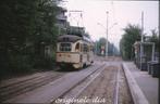 h1053, dia van HTM PCC 1233, eindpunt lijn 8, ca. 1980, Ophalen of Verzenden, Gebruikt, Tram, Kaart of Prent