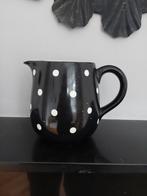 Zwart met witte stippen oud kruikje, Ophalen, Gebruikt, Zwart, Minder dan 50 cm