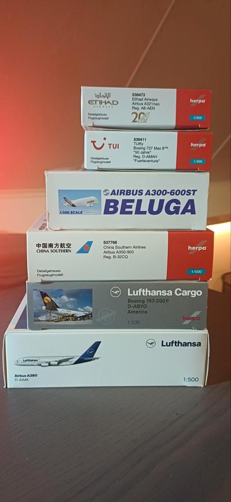 Herpa Wings Schaalmodellen - Topstaat!, Hobby en Vrije tijd, Modelbouw | Auto's en Voertuigen, Zo goed als nieuw, Overige typen