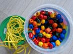 Creall grote glanzende plastic kralen in emmer. Super Beads, Ophalen of Verzenden, Zo goed als nieuw, Kraal