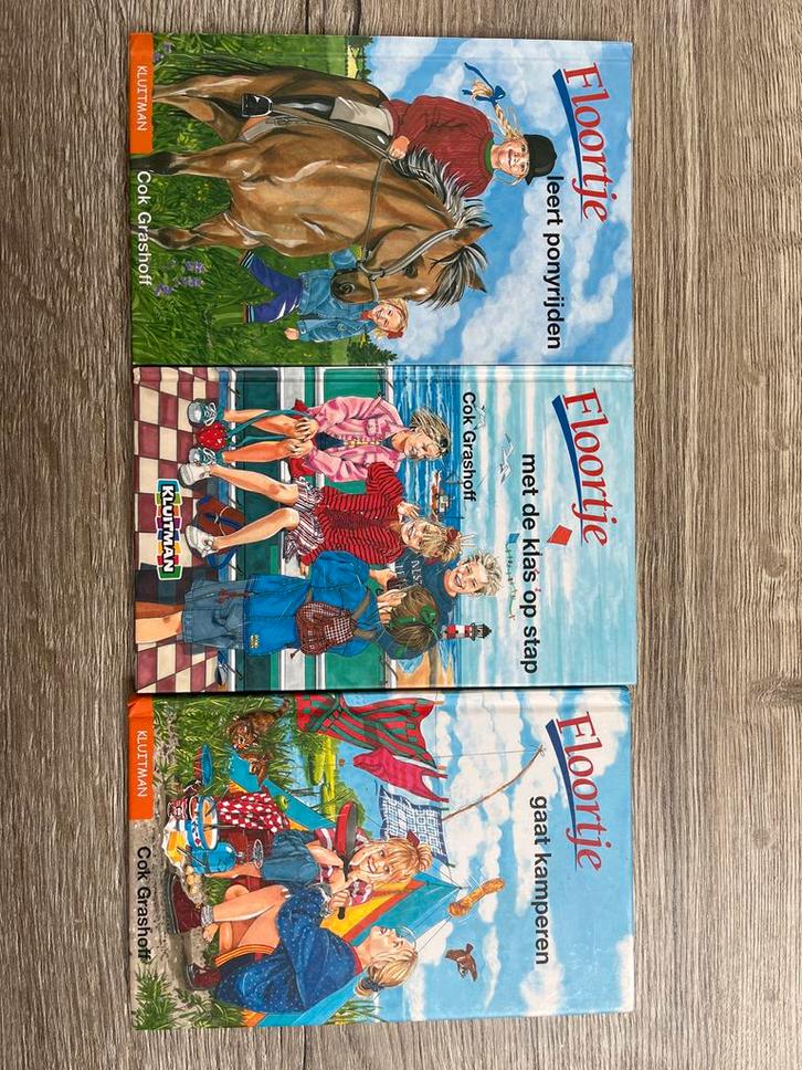 3x Floortje Leesboek - Ponyrijden, Klas op Stap, Kamperen, Boeken, Kinderboeken | Jeugd | onder 10 jaar, Gelezen, Fictie algemeen